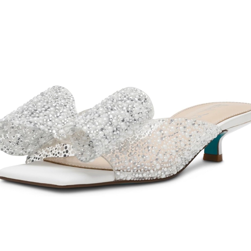 BETSEY JOHNSON
Babe Kitten Heeled Sandals With Faux Pearl Bow